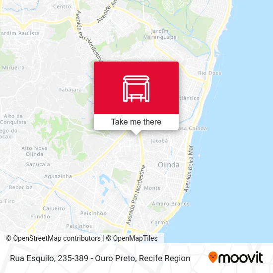 Rua Esquilo, 235-389 - Ouro Preto map