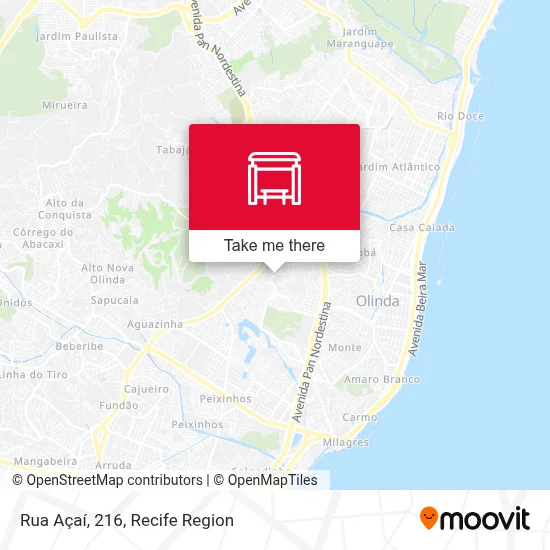 Rua Açaí, 216 map