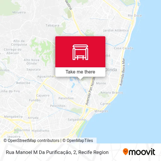 Rua Manoel M Da Purificação, 2 map