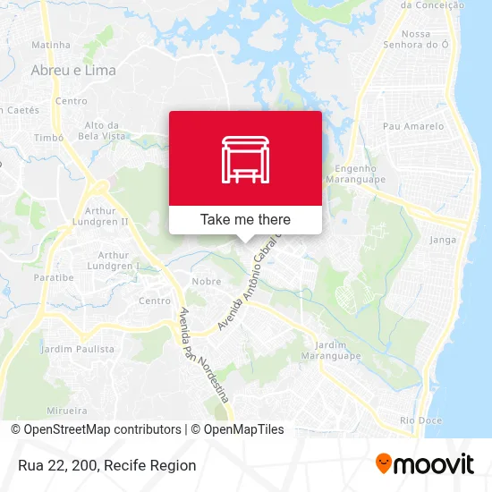 Rua 22, 200 map