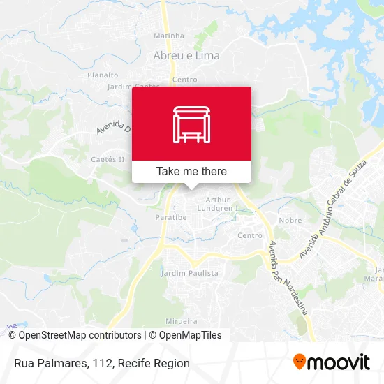 Rua Palmares, 112 map