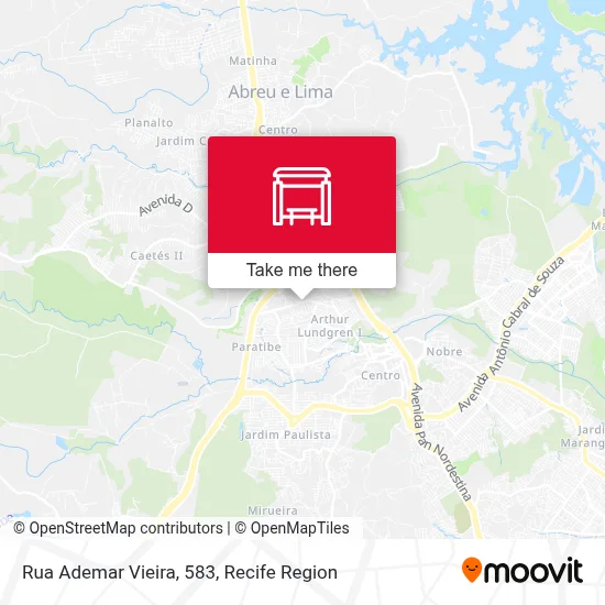 Rua Ademar Vieira, 583 map