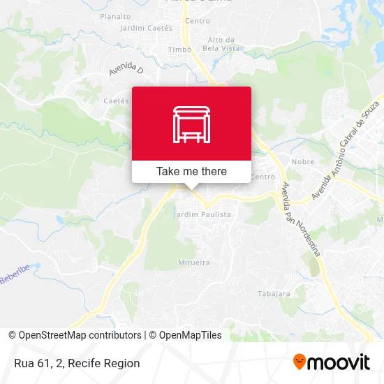 Rua 61, 2 map