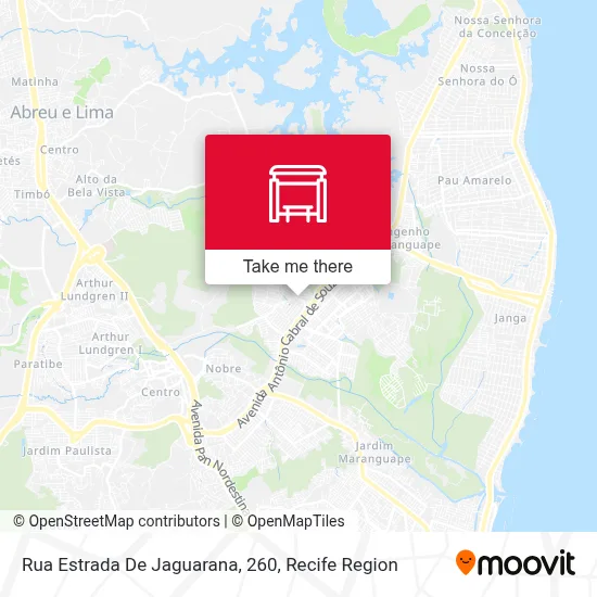 Rua Estrada De Jaguarana, 260 map