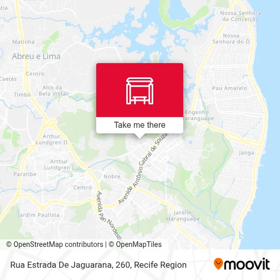 Rua Estrada De Jaguarana, 260 map