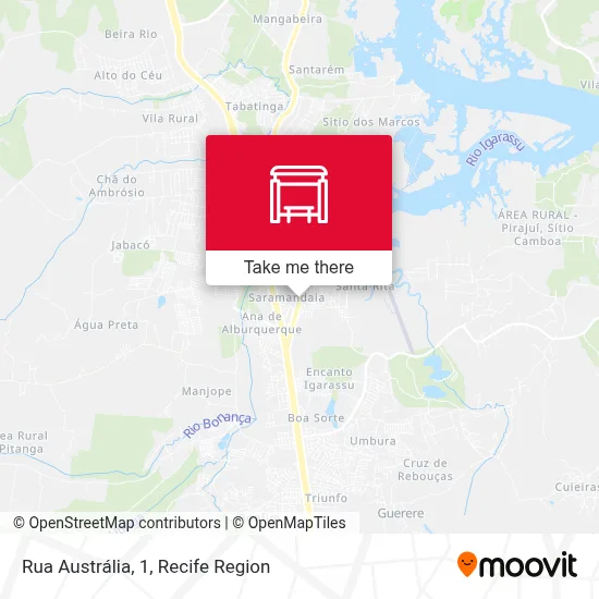 Rua Austrália, 1 map
