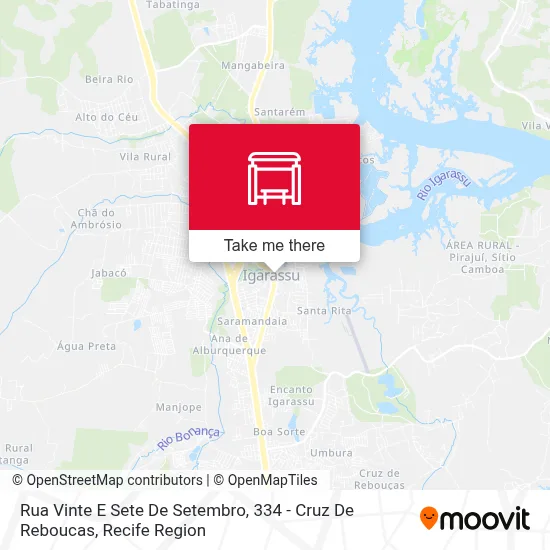 Rua Vinte E Sete De Setembro, 334 - Cruz De Reboucas map