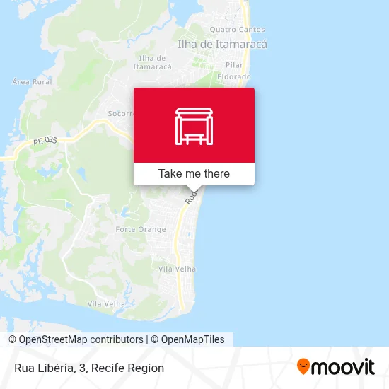 Rua Libéria, 3 map