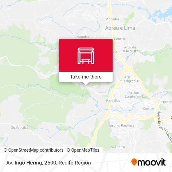 Av. Ingo Hering, 2500 map