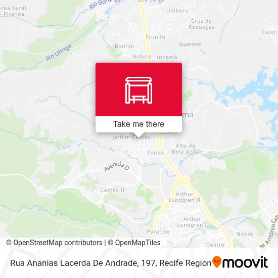 Rua Ananias Lacerda De Andrade, 197 map