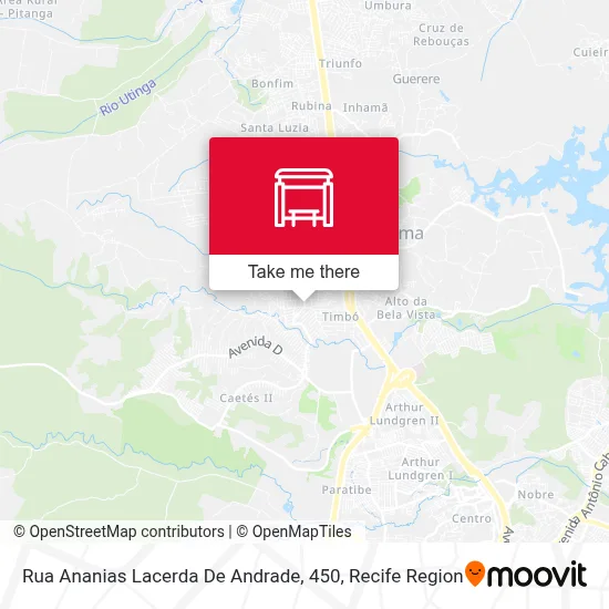 Rua Ananias Lacerda De Andrade, 450 map
