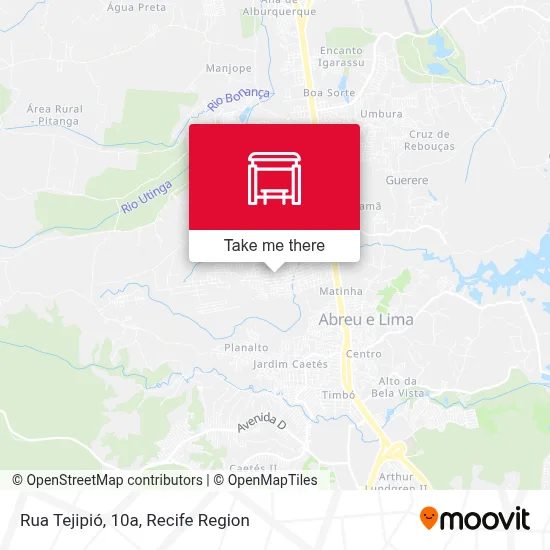 Rua Tejipió, 10a map