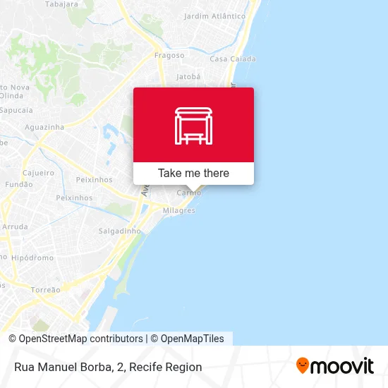 Rua Manuel Borba, 2 map