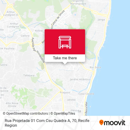 Rua Projetada 01 Com Csu Quadra A, 70 map