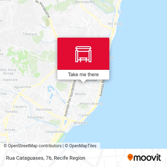 Rua Cataguases, 76 map