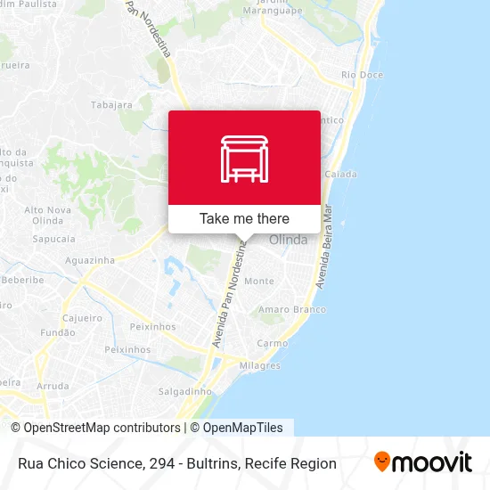 Rua Chico Science, 294 - Bultrins map