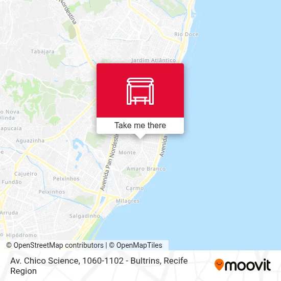Av. Chico Science, 1060-1102 - Bultrins map