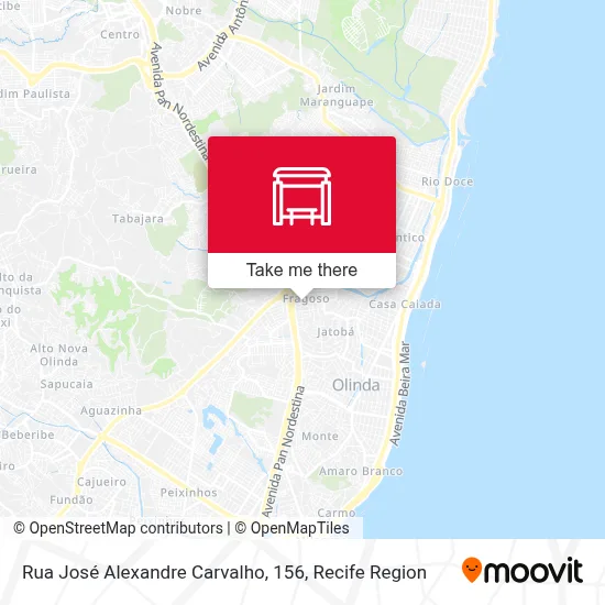 Rua José Alexandre Carvalho, 156 map