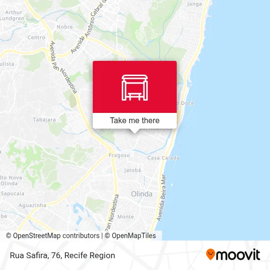 Rua Safira, 76 map