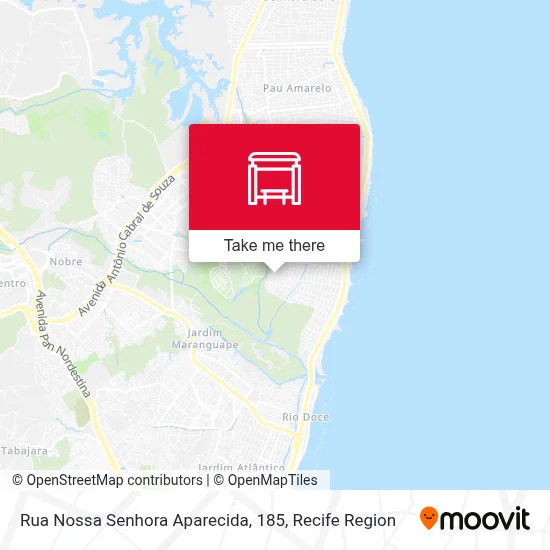 Rua Nossa Senhora Aparecida, 185 map
