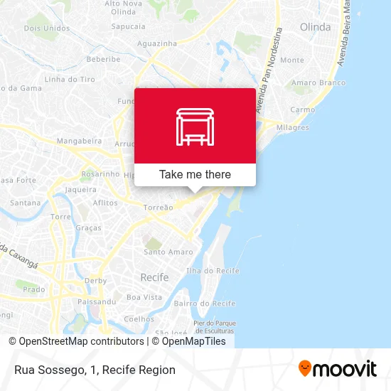Rua Sossego, 1 map