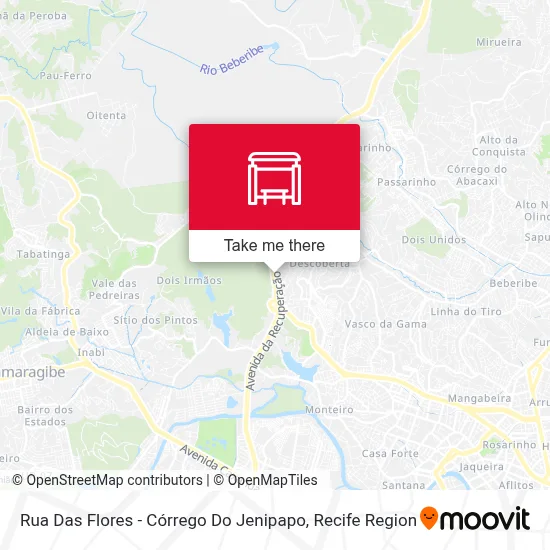 Rua Das Flores - Córrego Do Jenipapo map