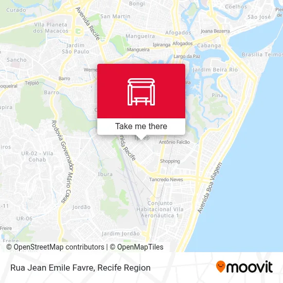 Rua Jean Emile Favre map