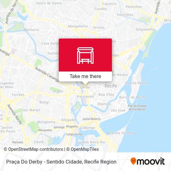 Praça Do Derby - Sentido Cidade map