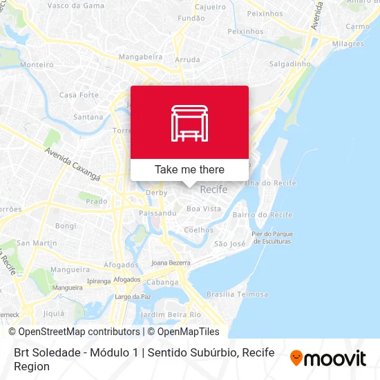 Brt Soledade - Módulo 1 | Sentido Subúrbio map