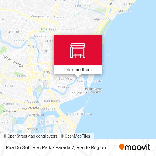 Rua Do Sol | Rec Park - Parada 2 map
