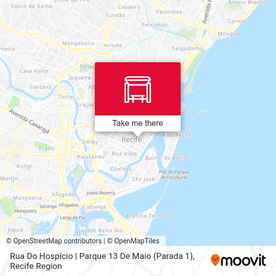 Rua Do Hospício | Parque 13 De Maio (Parada 1) map