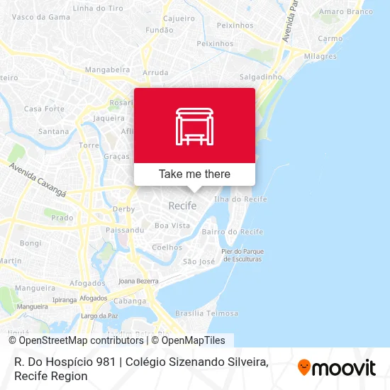 R. Do Hospício 981 | Colégio Sizenando Silveira map