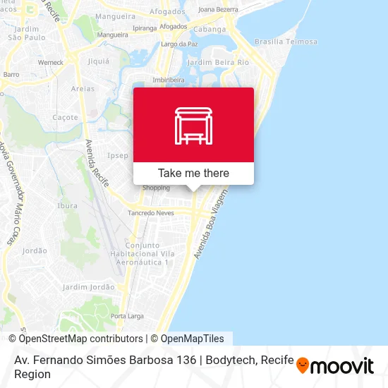 Av. Fernando Simões Barbosa 136 | Bodytech map