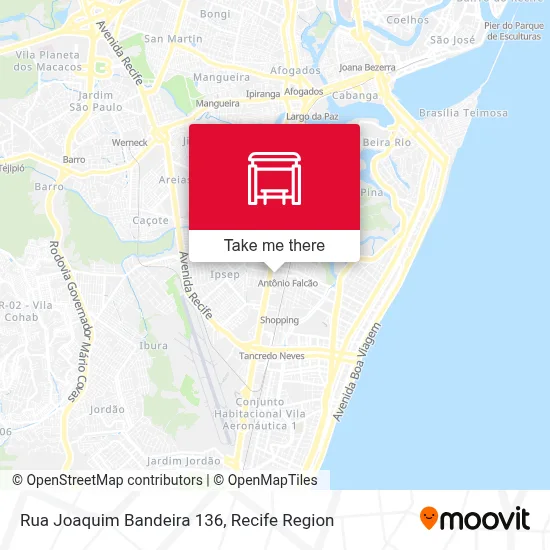 Rua Joaquim Bandeira 136 map
