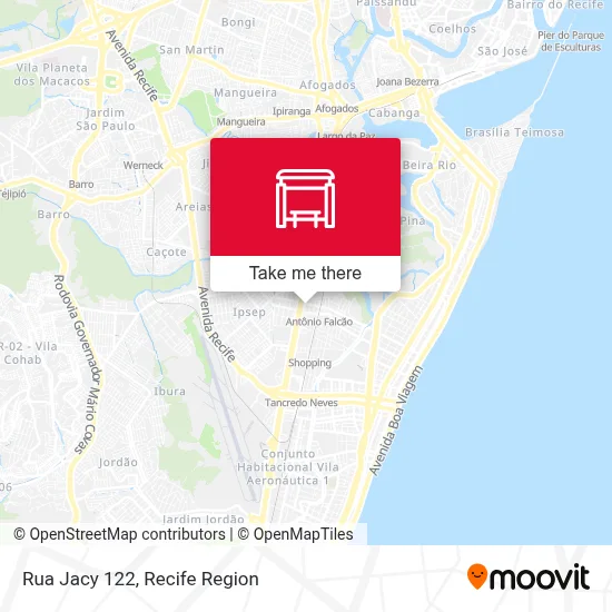 Rua Jacy 122 map
