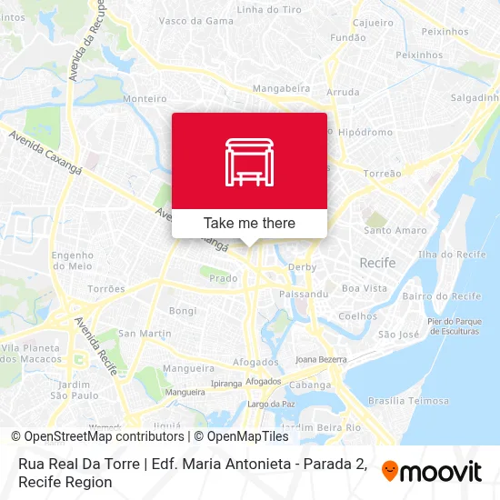 Rua Real Da Torre | Edf. Maria Antonieta - Parada 2 map