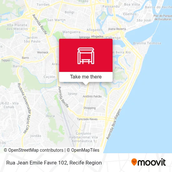 Rua Jean Emile Favre 102 map