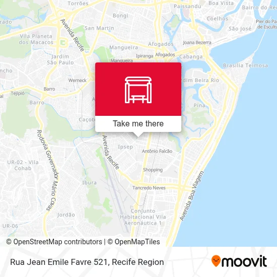 Rua Jean Emile Favre 521 map