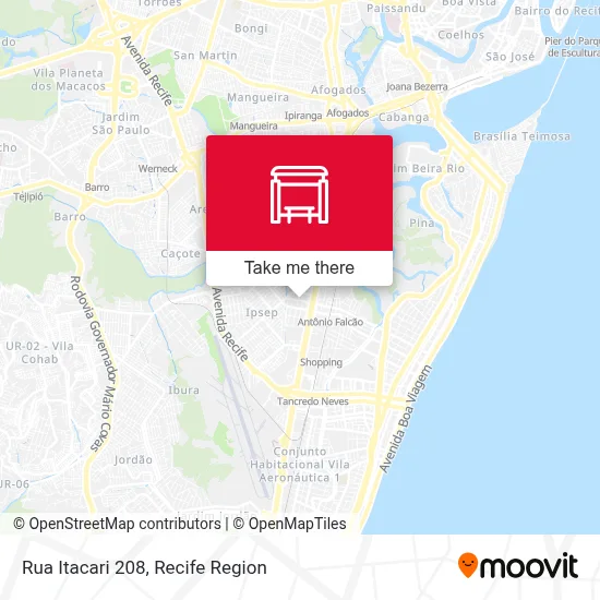 Rua Itacari 208 map