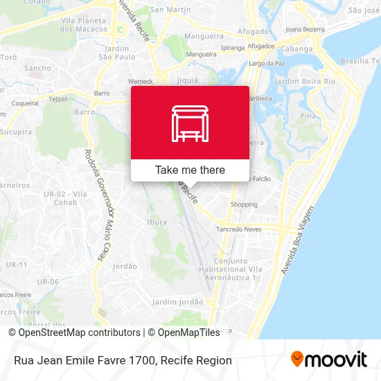 Rua Jean Emile Favre 1700 map