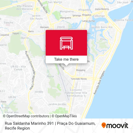 Rua Saldanha Marinho 391 | Praça Do Guaiamum map