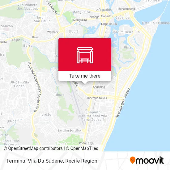 Terminal Vila Da Sudene map