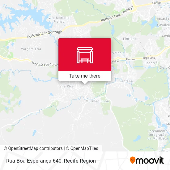 Rua Boa Esperança 640 map