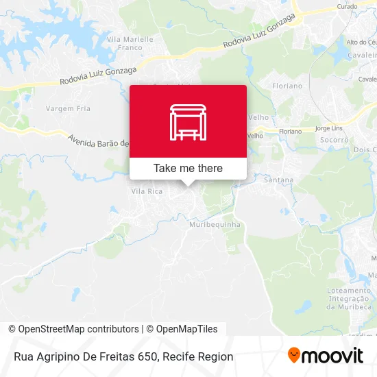 Rua Agripino De Freitas 650 map