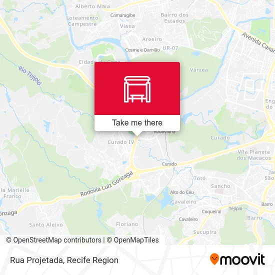 Rua Projetada map