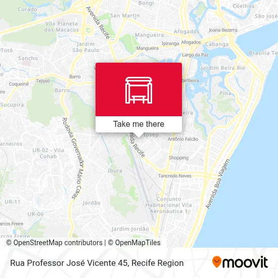 Rua Professor José Vicente 45 map