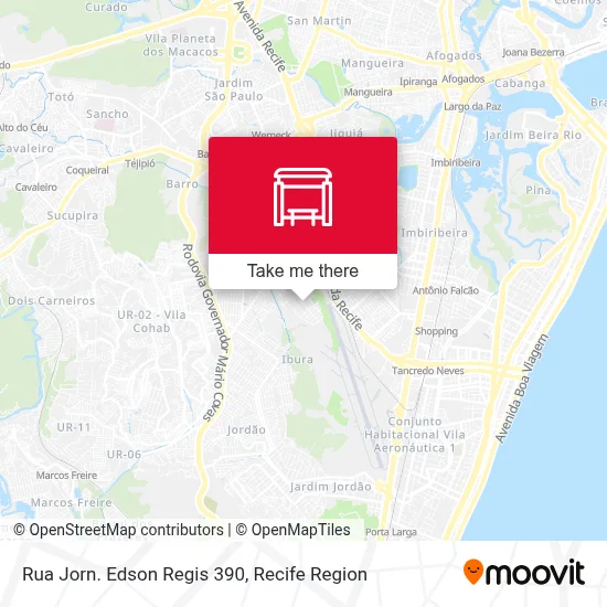 Rua Jorn. Edson Regis 390 map