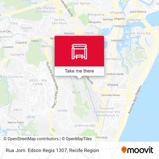 Rua Jorn. Edson Regis 1307 map