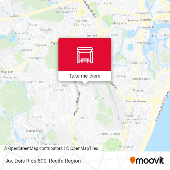 Av. Dois Rios 890 map