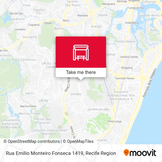 Rua Emílio Monteiro Fonseca 1419 map